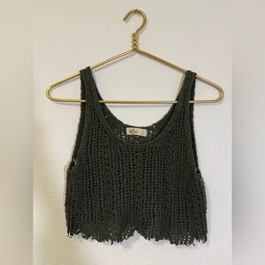 Hollister Dark Green Knit Tank Top
